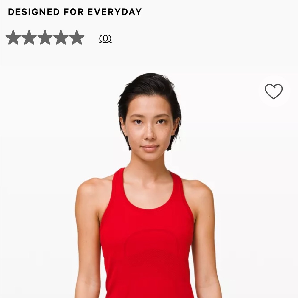 lululemon athletica Red Tank Top